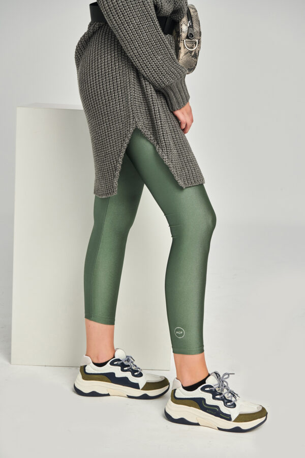 1663829459 PCP Clothing Jacqueline Shiny Leggings Army