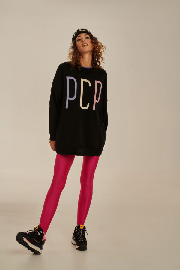 1663829756 PCPClothing PCPBlackKnitwear Women JacquelineShinyMagentaLeggings3